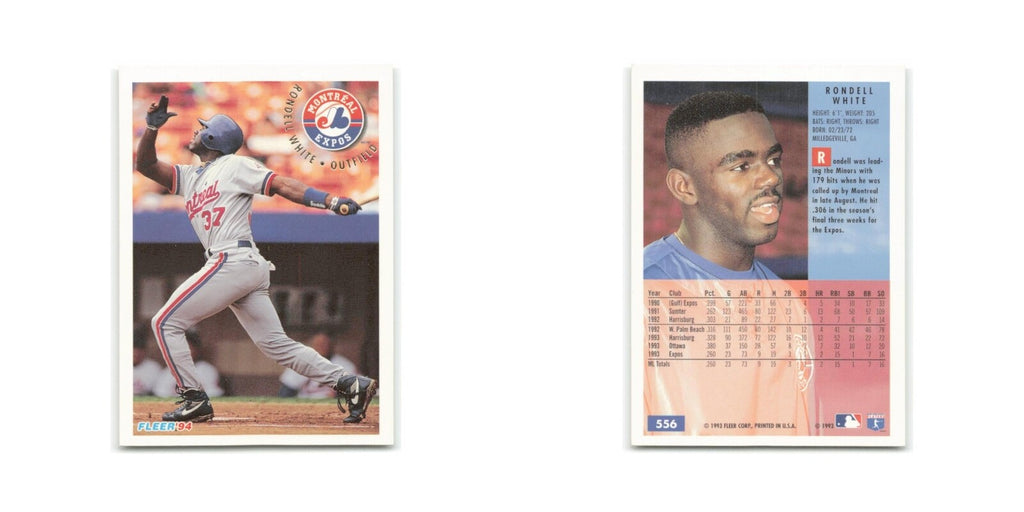 Rondell White 1994 Fleer #556 Montreal Expos Baseball Card NM
