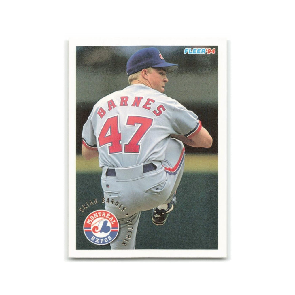 Brian Barnes 1994 Fleer #532 Montreal Expos Baseball Card NM