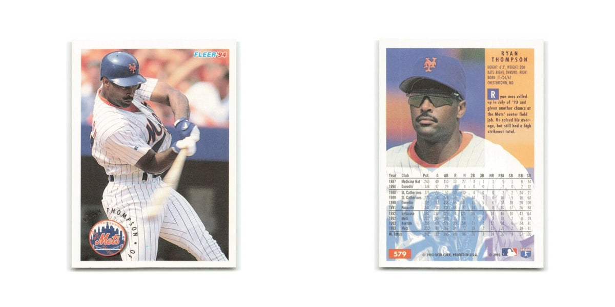 Ryan Thompson 1994 Fleer #579 New York Mets Baseball Card NM