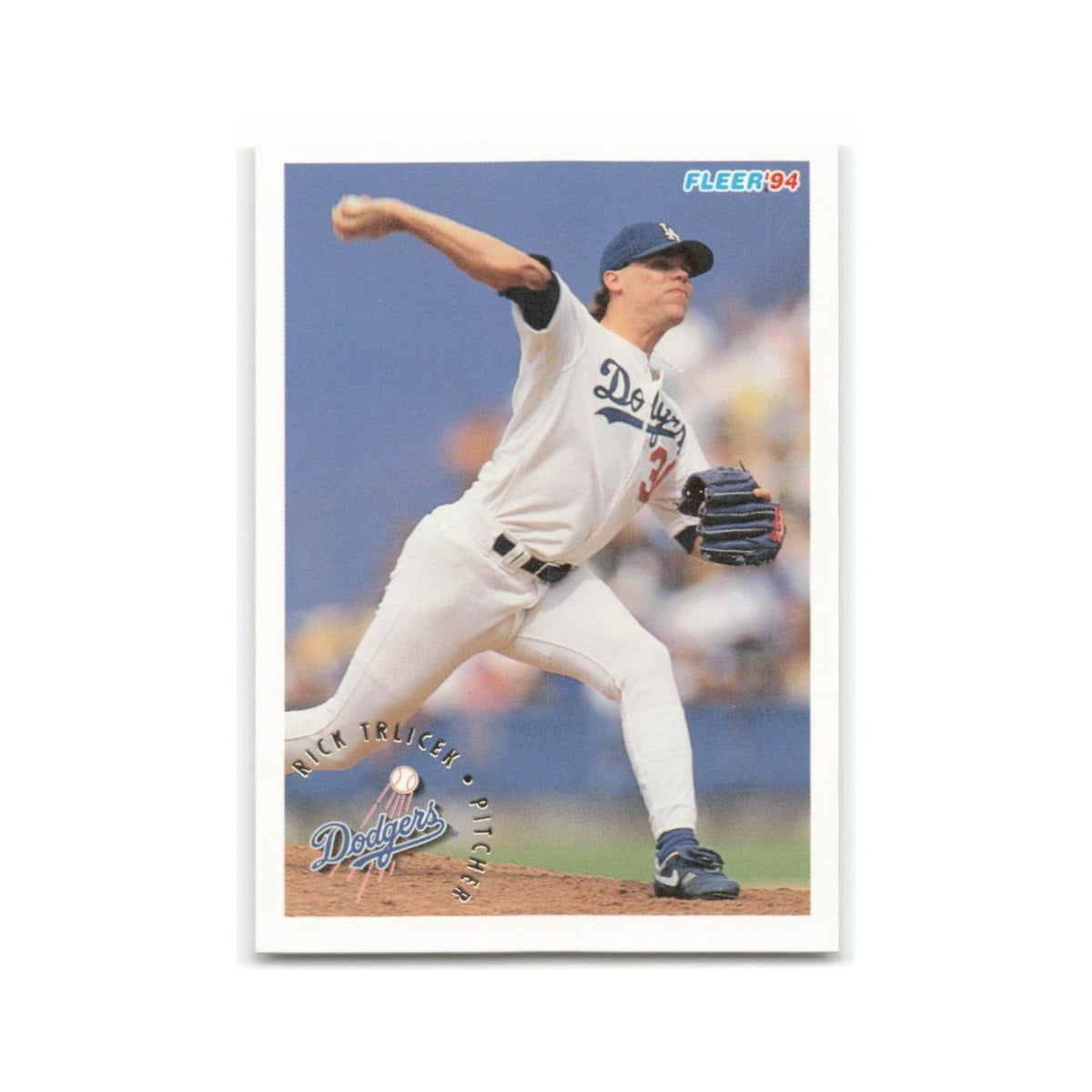 Rick Trlicek 1994 Fleer #526 Los Angeles Dodgers Baseball Card NM