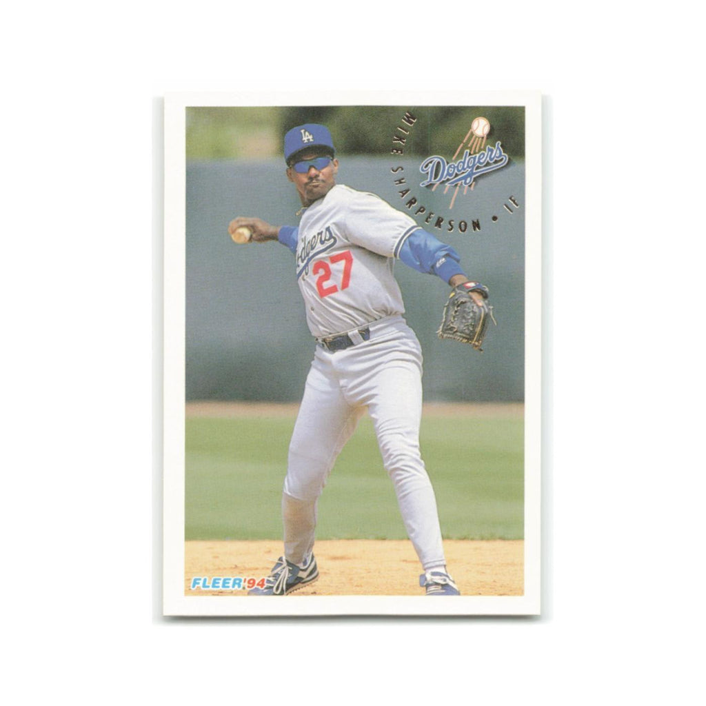 Mike Sharperson 1994 Fleer #523 Los Angeles Dodgers Baseball Card NM
