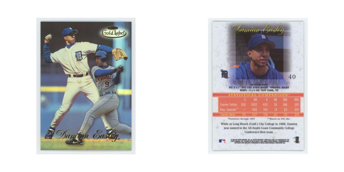 1998 Topps Gold Label Damion Easley Tigers #40