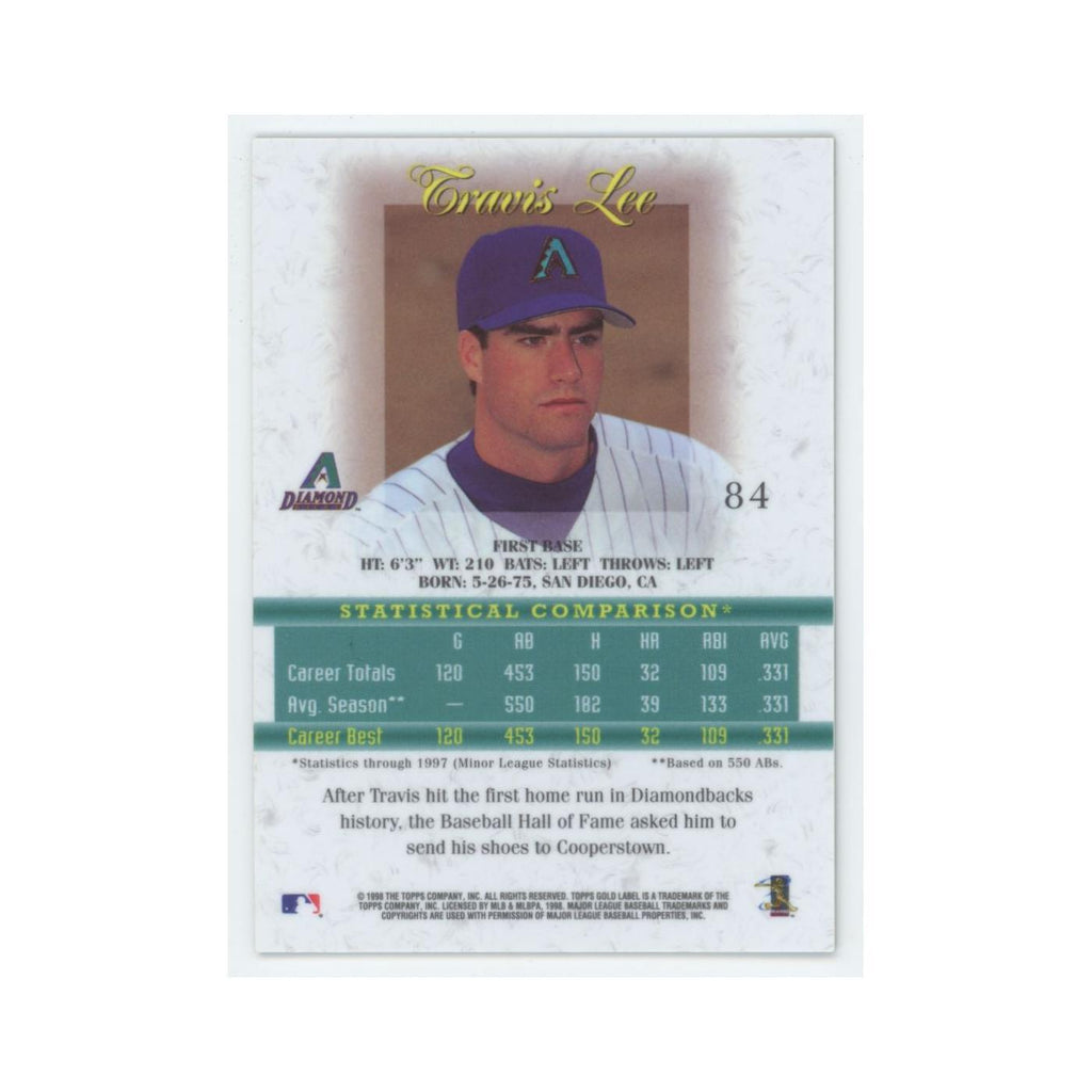 1998 Topps Gold Label Travis Lee Diamondbacks #84