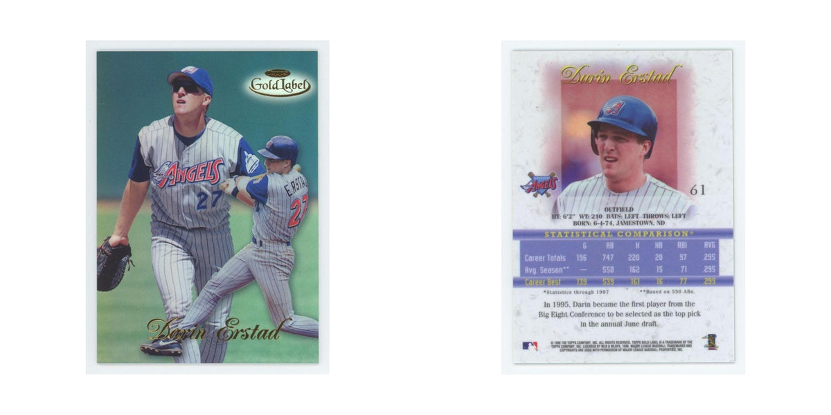 1998 Topps Gold Label Darin Erstad Angels #61