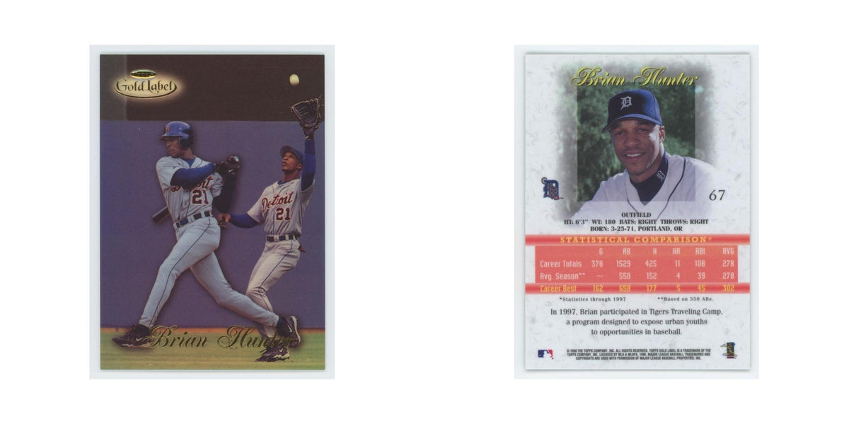 1998 Topps Gold Label Brian Hunter Tigers #67