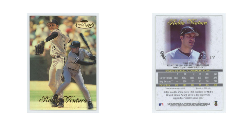 1998 Topps Gold Label Robin Ventura White Sox #19