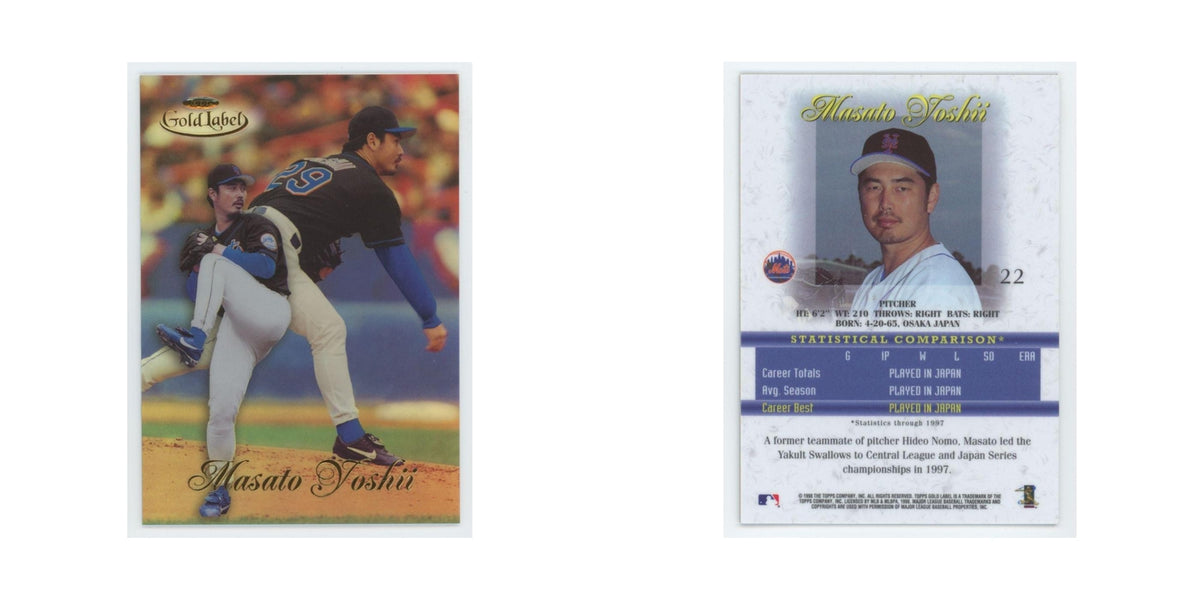 1998 Topps Gold Label Masato Yoshii RC Mets #22
