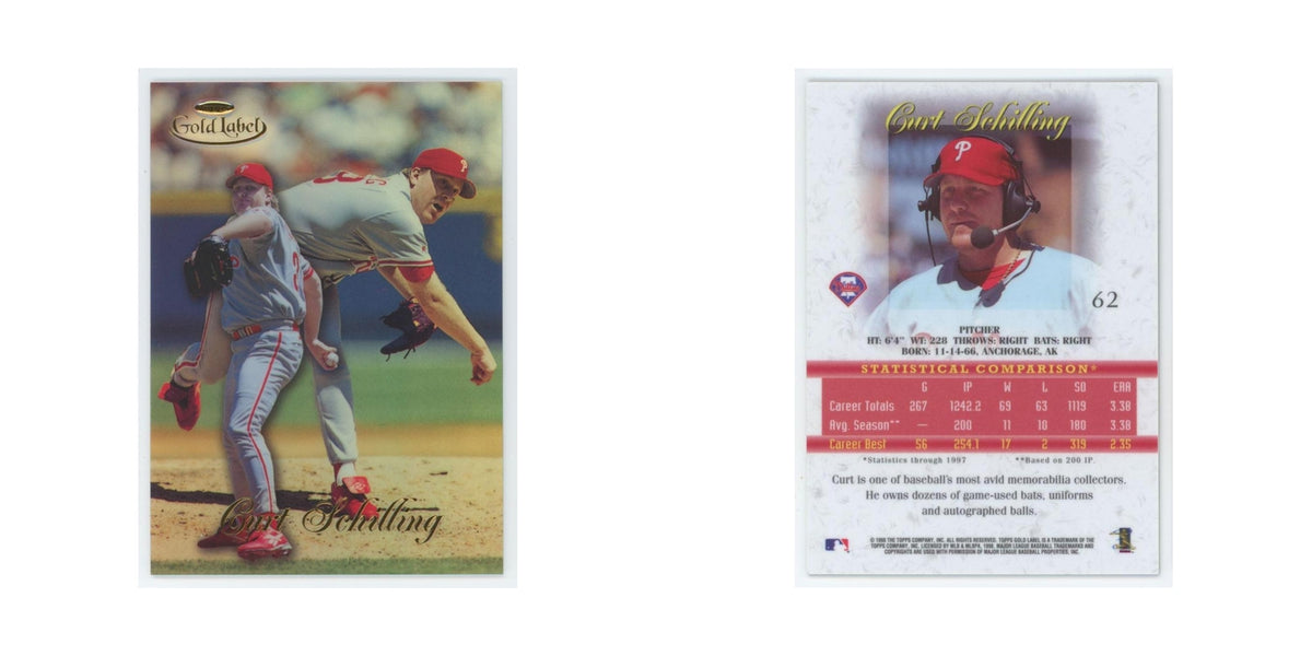 1998 Topps Gold Label Curt Schilling Phillies #62