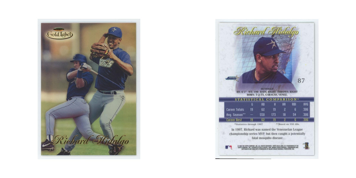 1998 Topps Gold Label Richard Hidalgo Astros #87