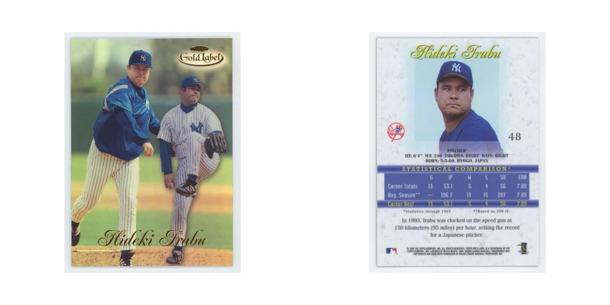 1998 Topps Gold Label Hideki Irabu Yankees #48