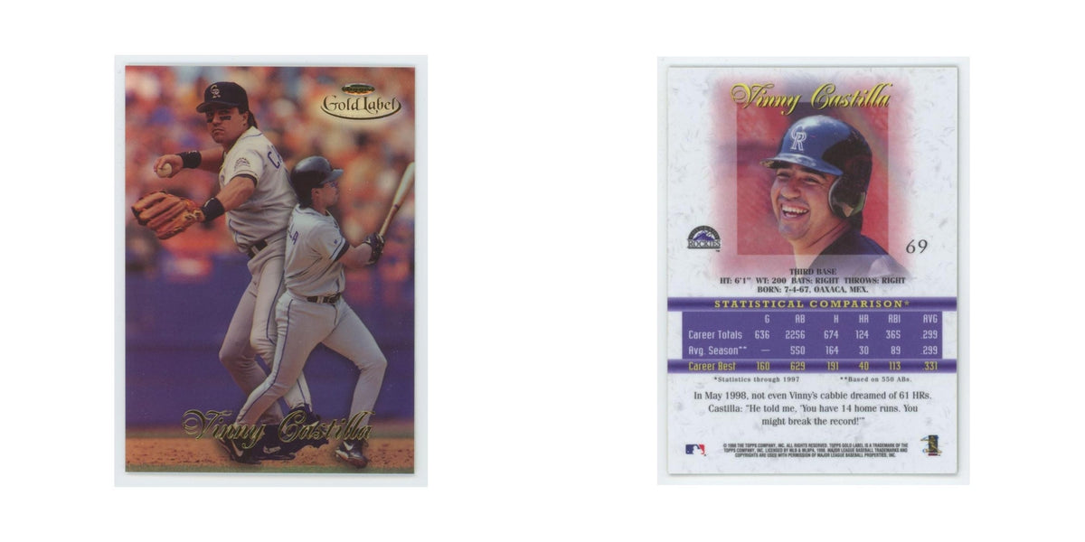 1998 Topps Gold Label Vinny Castilla Rockies #69