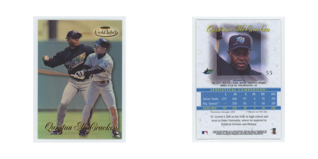 1998 Topps Gold Label Quinton McCracken Rays #55