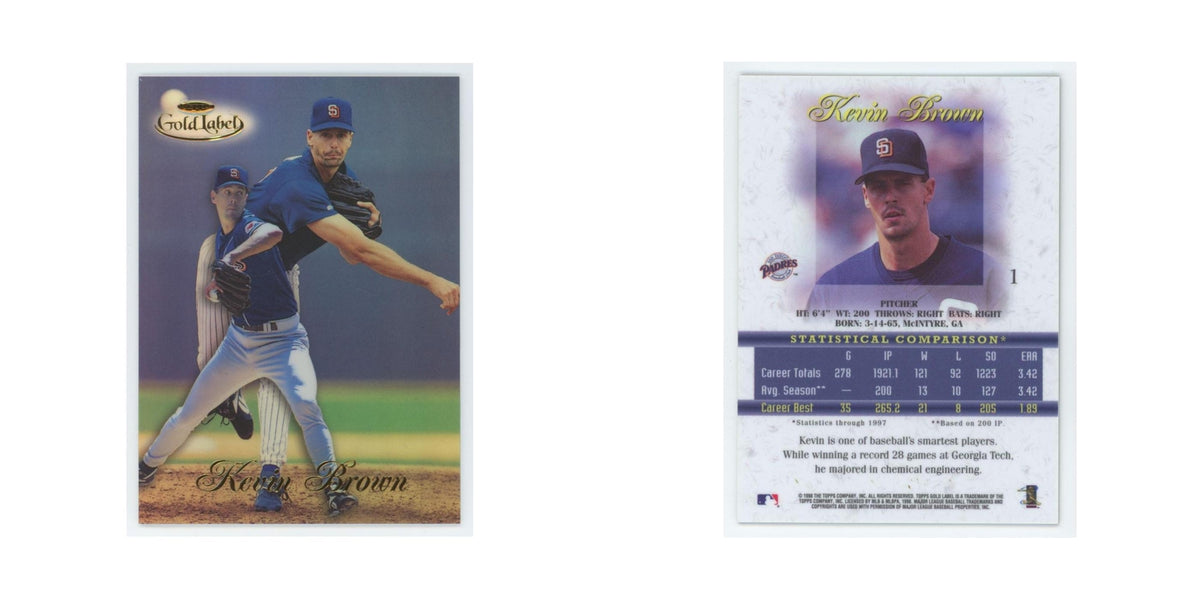 1998 Topps Gold Label Kevin Brown Padres #1