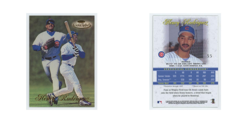 1998 Topps Gold Label Henry Rodriguez Cubs #35
