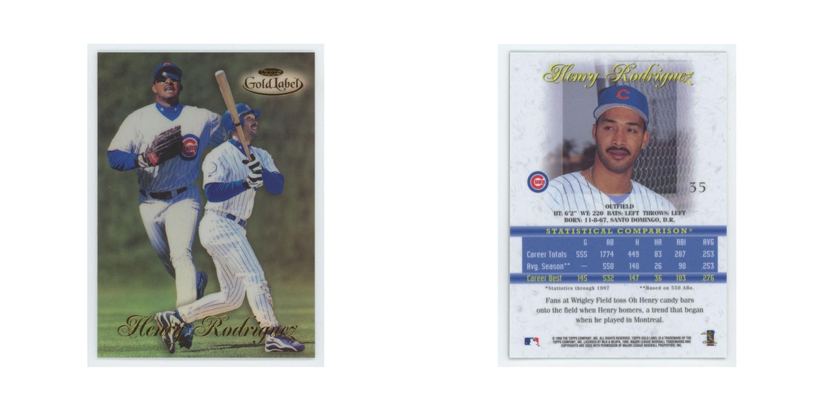 1998 Topps Gold Label Henry Rodriguez Cubs #35