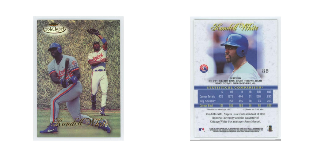 1998 Topps Gold Label Rondell White Montreal Expos #88