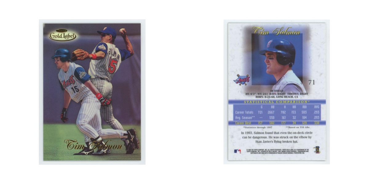 1998 Topps Gold Label Tim Salmon Angels #71