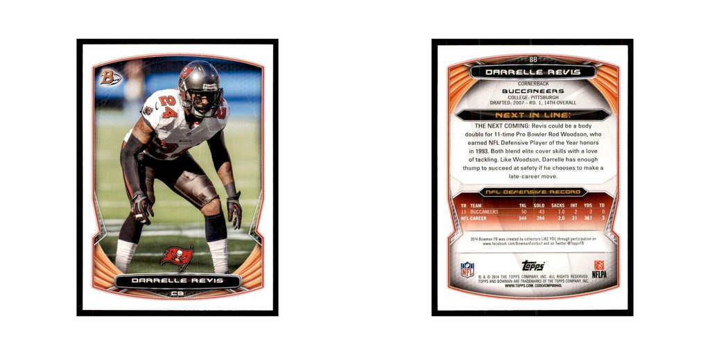 2014 Bowman Darrelle Revis Football Cards #88