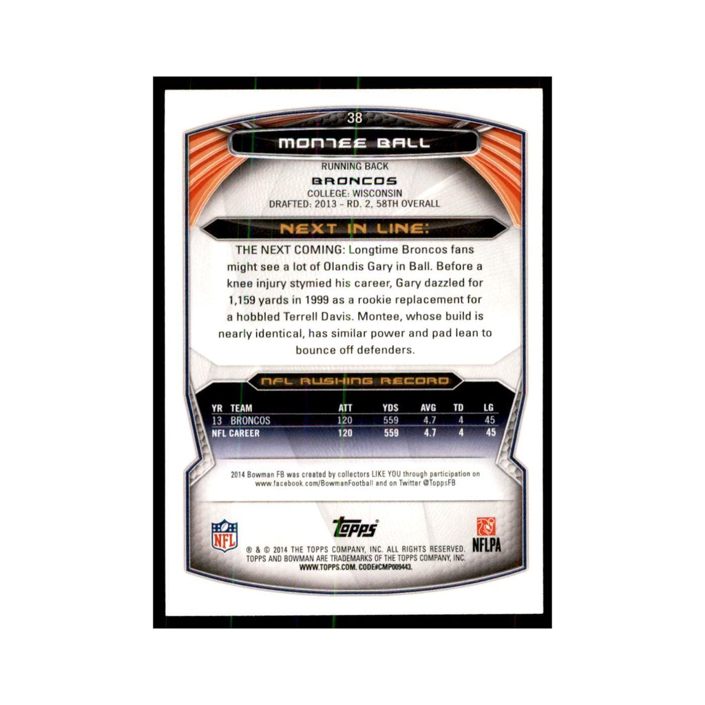2014 Bowman Montee Ball Football Cards #38