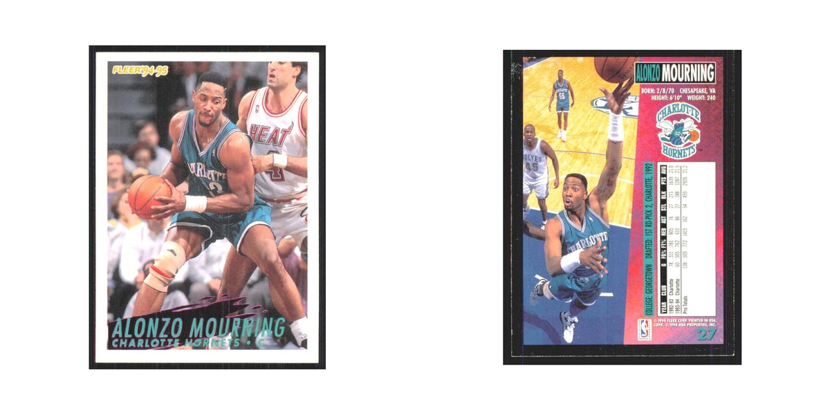 1994 Fleer Alonzo Mourning Hornets #27