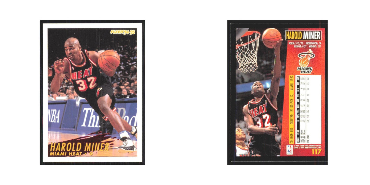 1994 Fleer Harold Miner Heat #117
