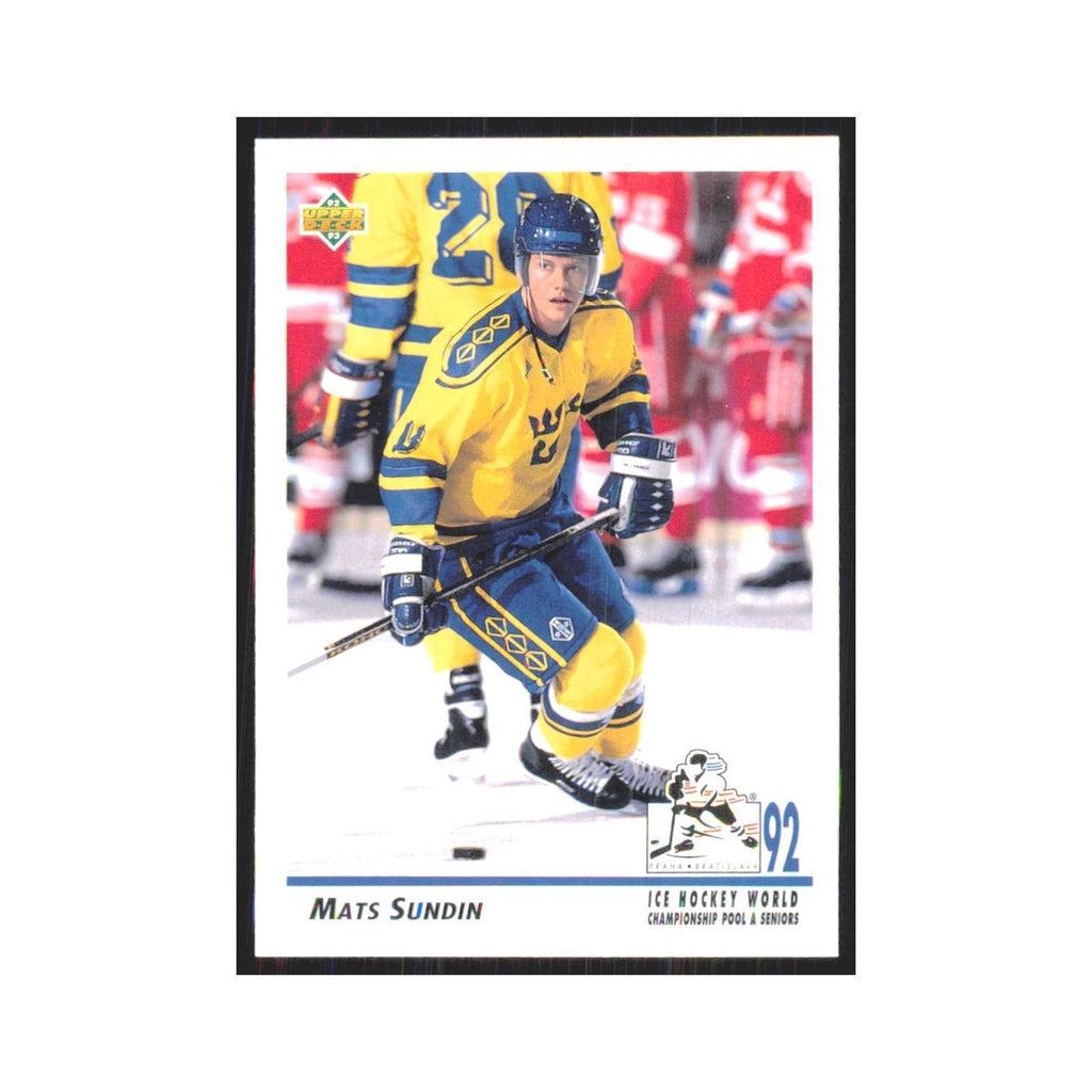 Mats Sundin 1992 Upper Deck #374 Sweden Hockey Card NM