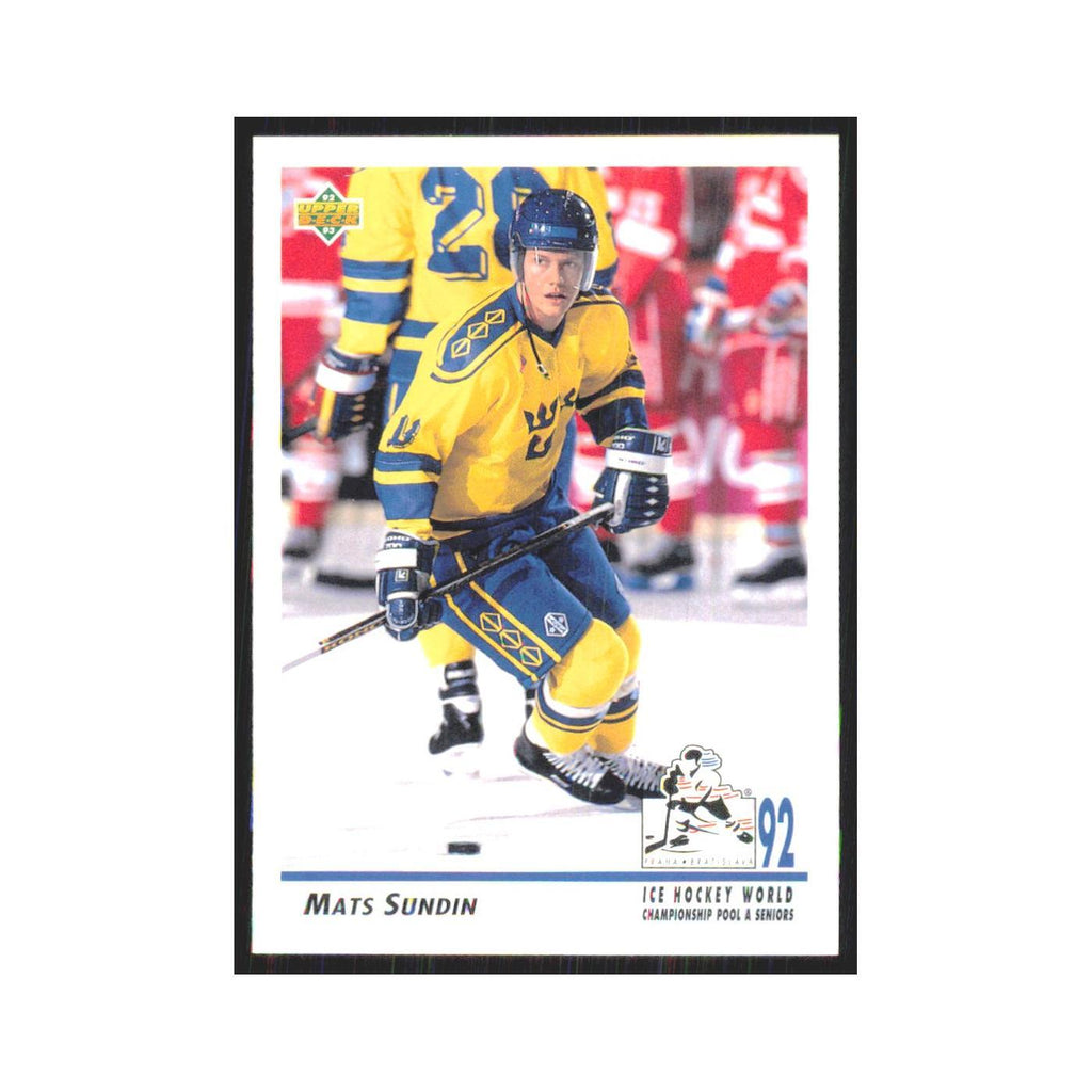 Mats Sundin 1992 Upper Deck #374 Sweden Hockey Card NM