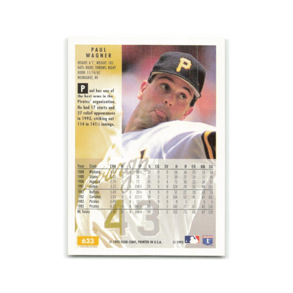 Pau Wagner 1994 Fleer #623 Pittsburgh Pirates Baseball Card NM