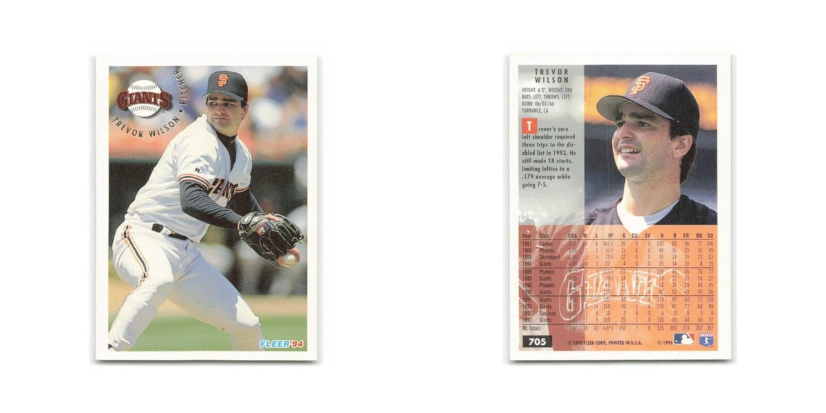 Trevor Wilson 1994 Fleer #705 San Francisco Giants Baseball Card NM