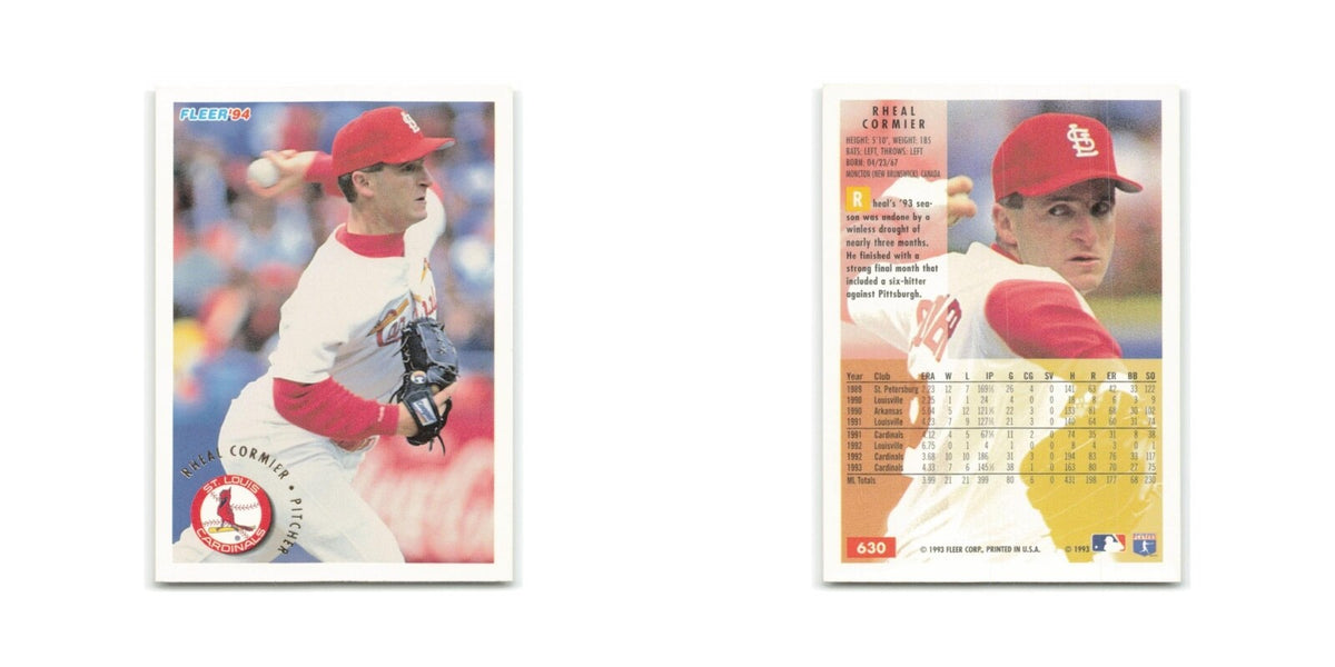 Rheal Cormier 1994 Fleer #630 St. Louis Cardinals Baseball Card NM