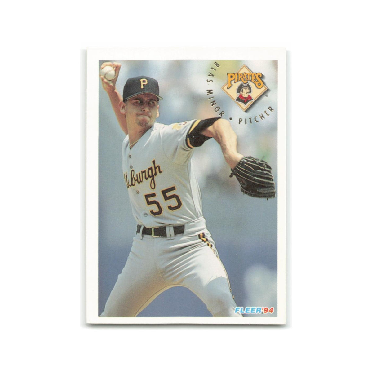 Blas Minor 1994 Fleer #615 Pittsburgh Pirates Baseball Card NM