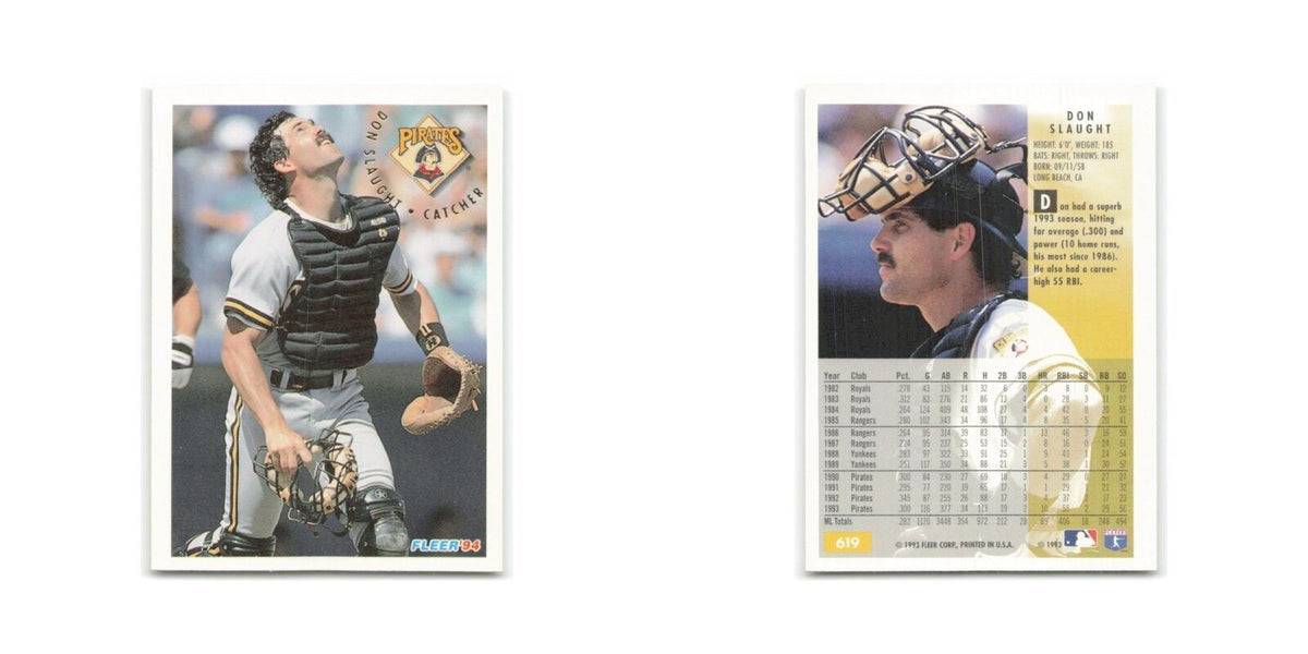 Don Slaught 1994 Fleer #619 Pittsburgh Pirates Baseball Card NM
