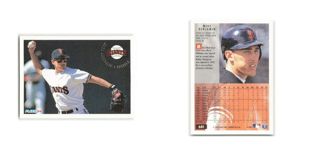 Mike Williams 1994 Fleer #681 Philadelphia Phillies Baseball Card NM
