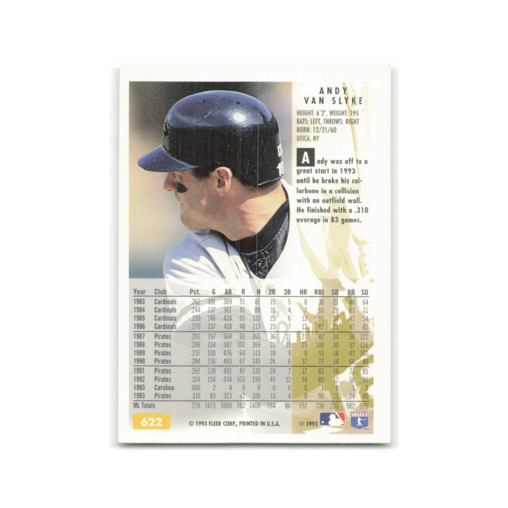 Andy Van Slyke 1994 Fleer #622 Pittsburgh Pirates Baseball Card NM