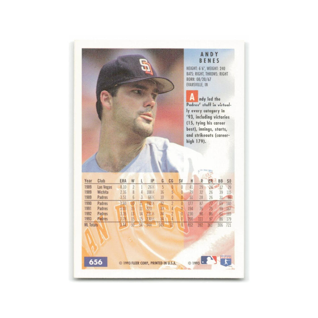 Andy Benes 1994 Fleer #656 San Diego Padres Baseball Card NM