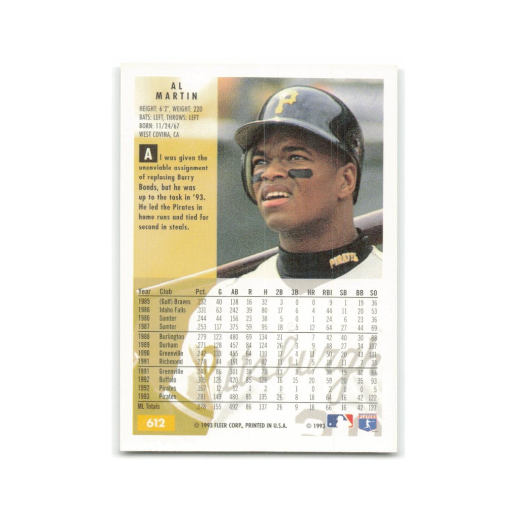 Al Martin 1994 Fleer #612 Pittsburgh Pirates Baseball Card NM
