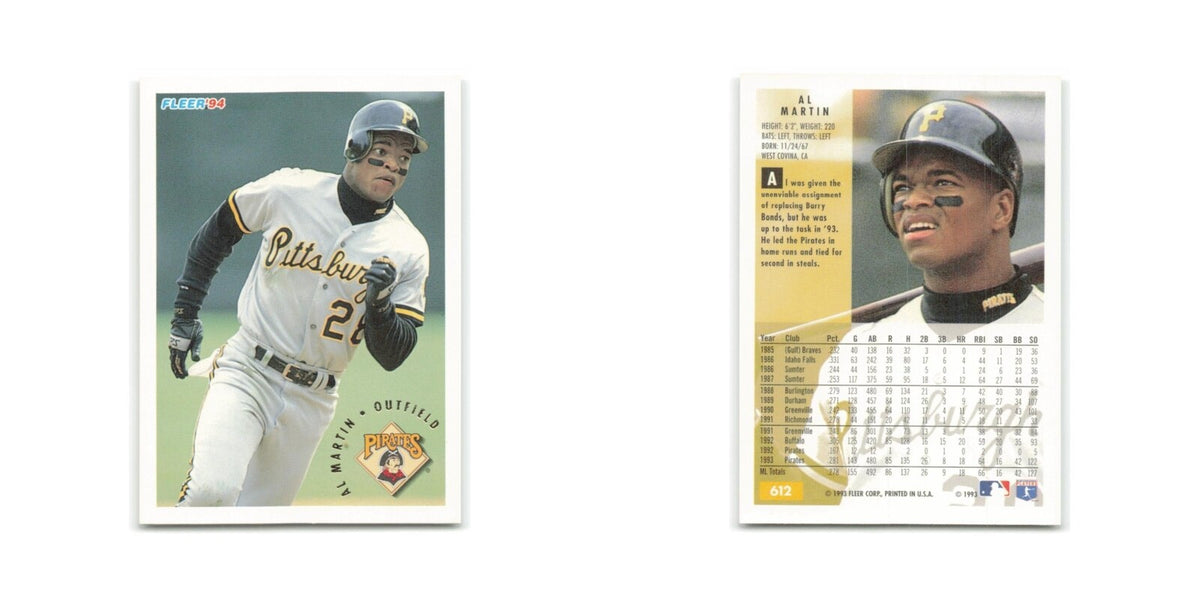 Al Martin 1994 Fleer #612 Pittsburgh Pirates Baseball Card NM