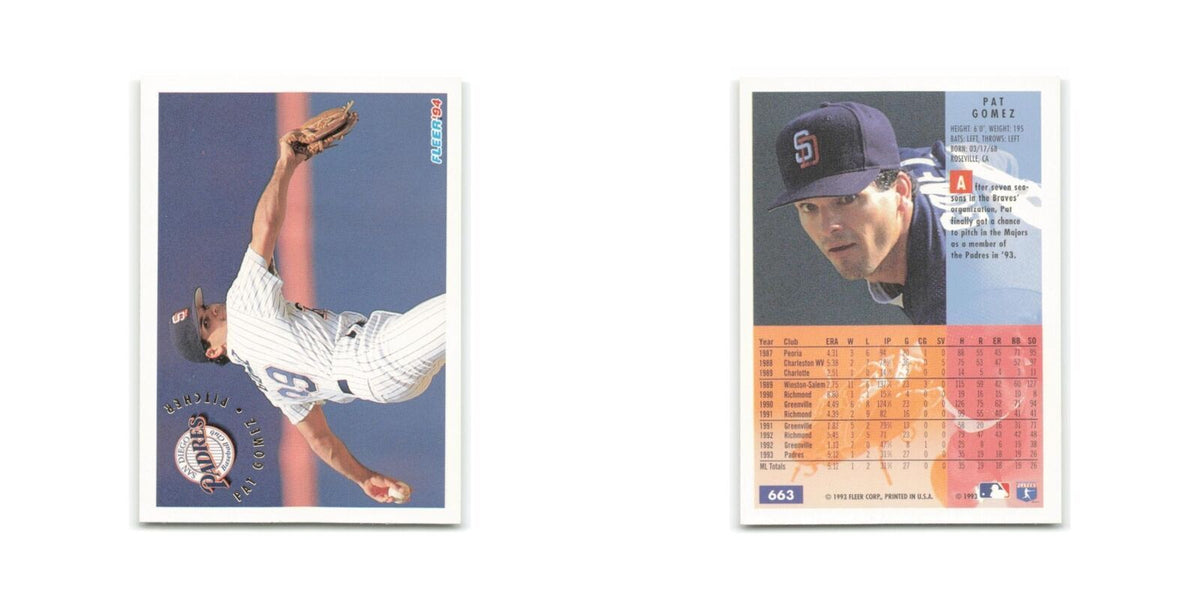 Pat Gomez 1994 Fleer #663 San Diego Padres Baseball Card NM