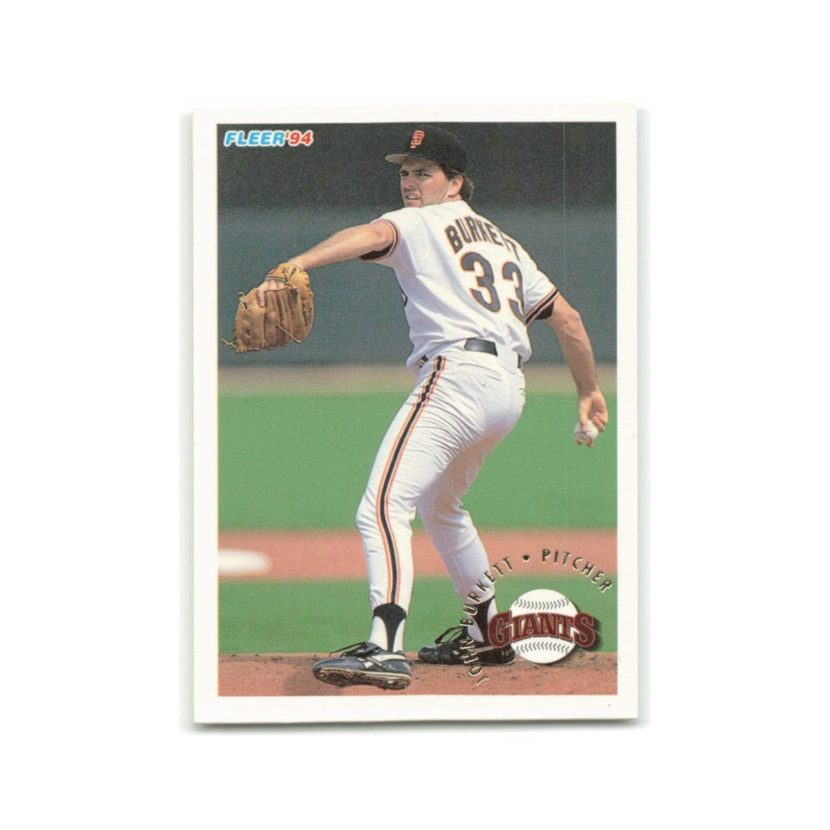 John Burkett 1994 Fleer #687 San Francisco Giants Baseball Card NM