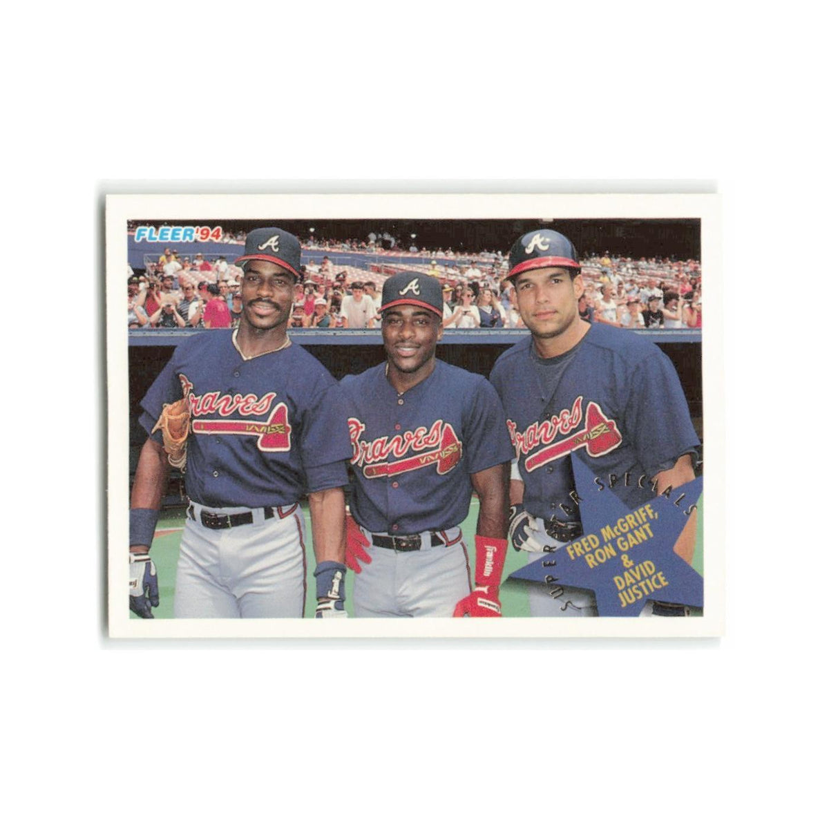 Mc Griff Gant Justice 1994 Fleer #706 Atlanta Braves Baseball Card NM