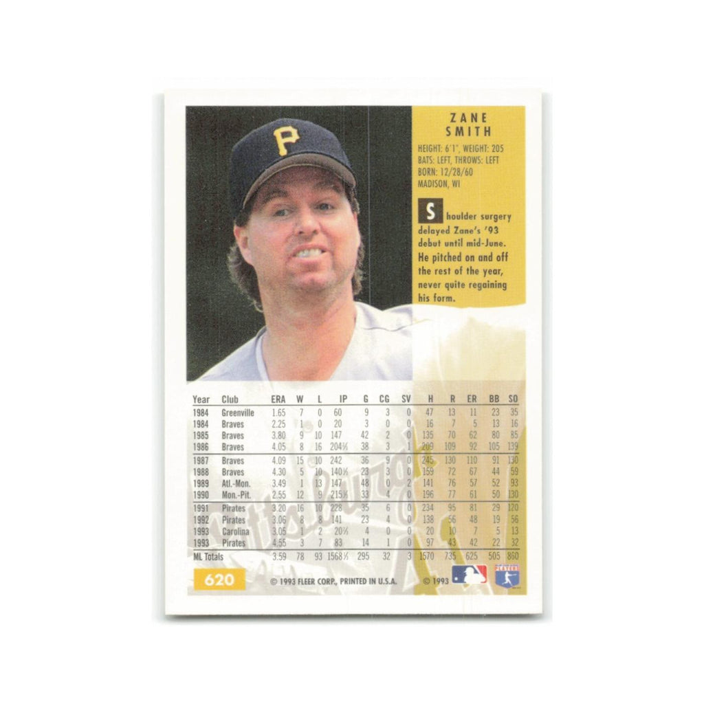 Zane Smith 1994 Fleer #620 Pittsburgh Pirates Baseball Card NM