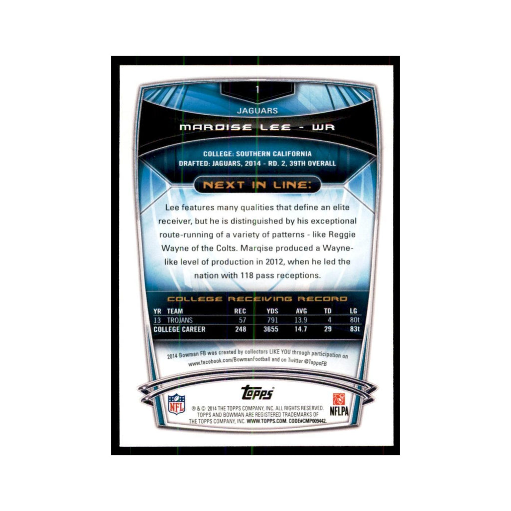 2014 Bowman Marqise Lee RC Football Cards #1