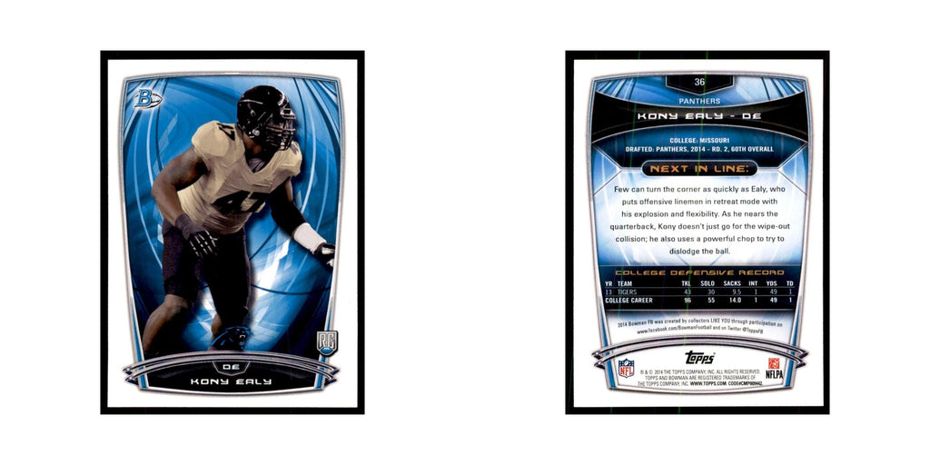 2014 Bowman Kony Ealy RC Football Cards #36
