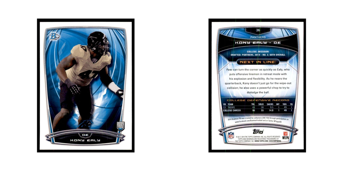 2014 Bowman Kony Ealy RC Football Cards #36