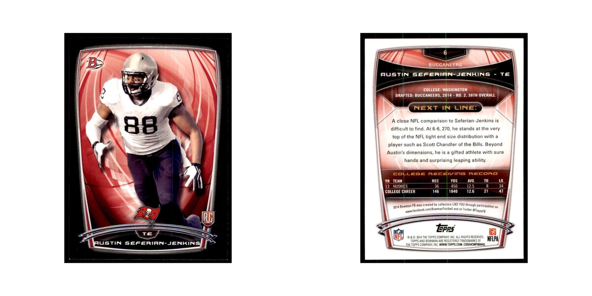 2014 Bowman Austin Seferian-Jenkins RC Football Cards #6