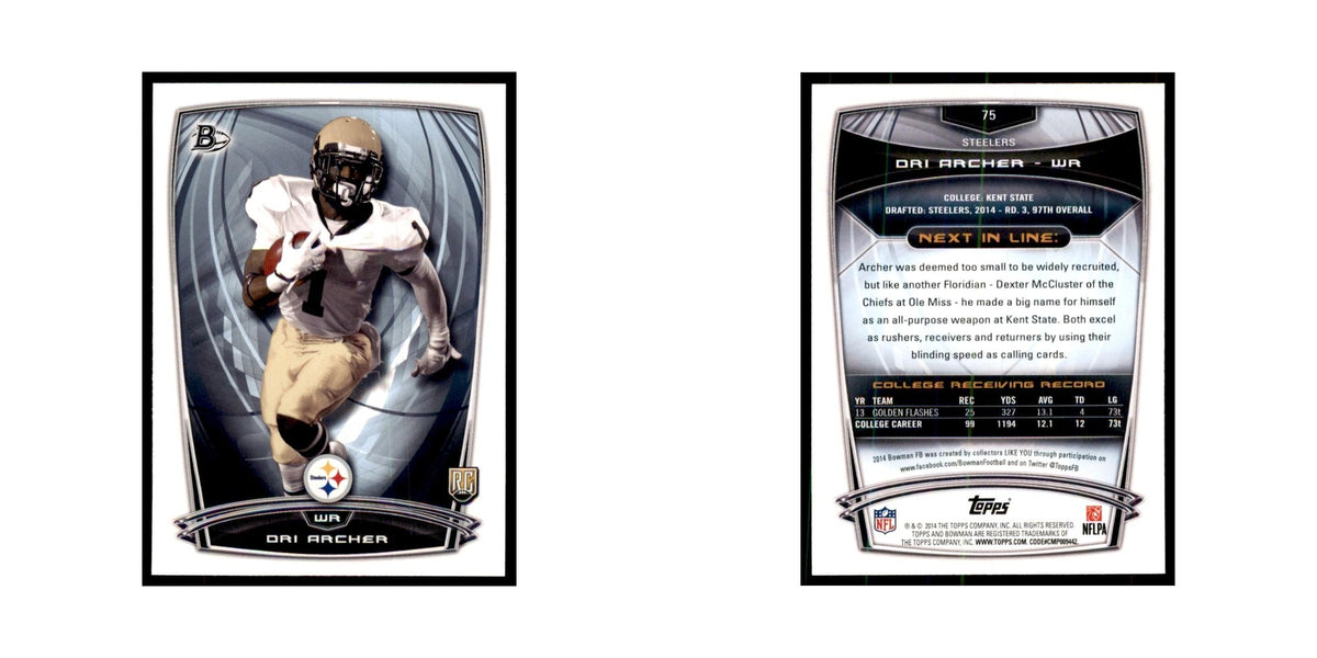 2014 Bowman Dri Archer RC Football Cards #75