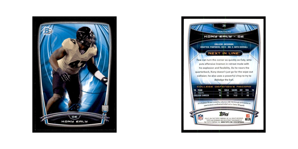 2014 Bowman Kony Ealy RC Football Cards #36