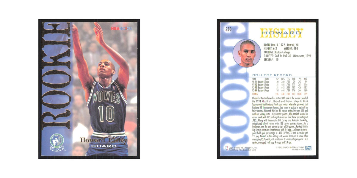 1994 NBA Hoops Howard Eisley RC Timberwolves #350