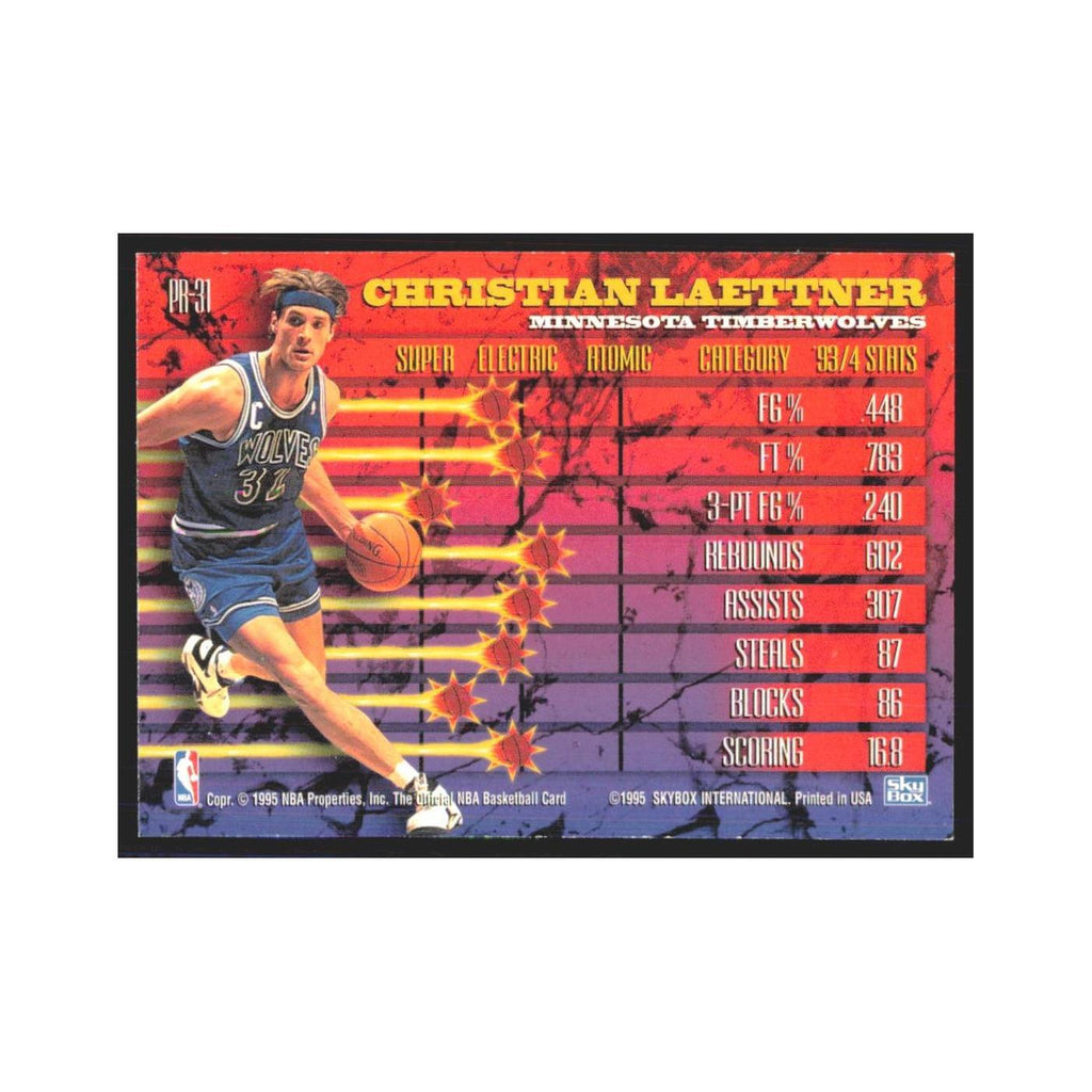 1994 NBA Hoops Christian Laettner Timberwolves #PR-31