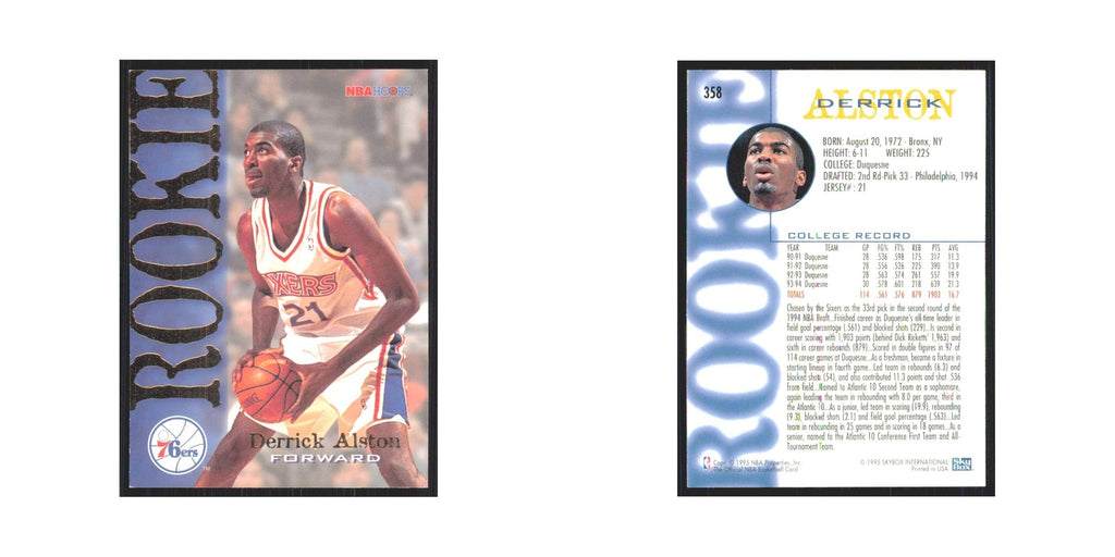 1994 NBA Hoops Derrick Alston RC 76ers #358